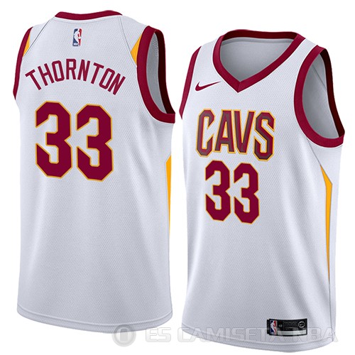 Camiseta Marcus Thornton #33 Cleveland Cavaliers Association 2018 Blanco - Haga un click en la imagen para cerrar